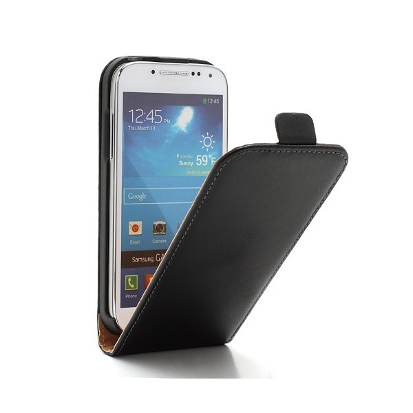 Klasikinis atverčiamas dėklas - juodas (Galaxy S4 mini)