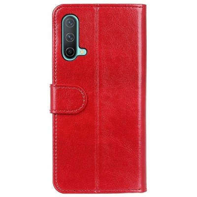 OnePlus Nord CE 5G atvēramais ādas sarkans maciņš (maks) | Vacins.lv