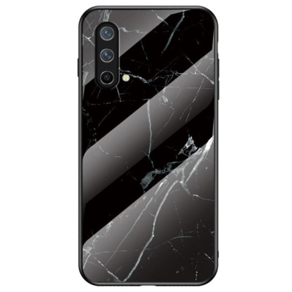 „Marble“ cieta silikona (TPU) apvalks - melns (OnePlus Nord CE)