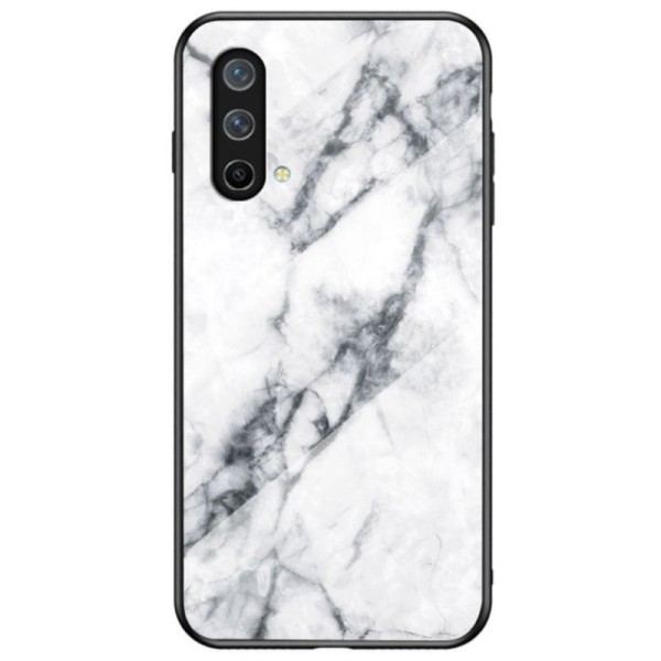 „Marble“ cieta silikona (TPU) apvalks - balts (OnePlus Nord CE)