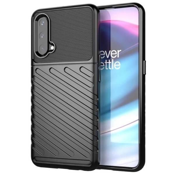 „Twill“ cieta silikona (TPU) apvalks - melns (OnePlus Nord CE 5G)