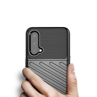 OnePlus Nord CE 5G „Twill“ cieta silikona (TPU) melns apvalks | vacins.lv