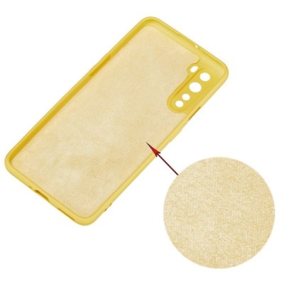 OnePlus Nord „Shell“ cieta silikona (TPU) dzeltens apvalks | vacins.lv