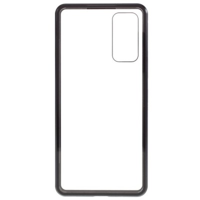 Samsung Galaxy S20 FE (Fan Edition) Frame skaidrus (permatomas) magnetinis dvigubas plastikinis dėklas | Priedai.lt