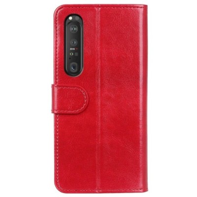 Sony Xperia 1 III sērijas sarkans atvērams maciņš, maks | Vacins.lv