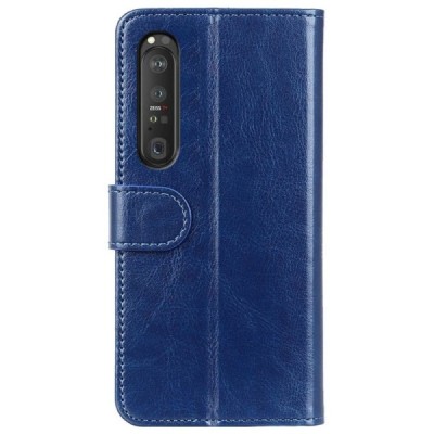 Sony Xperia 1 III sērijas zils atvērams maciņš, maks | Vacins.lv