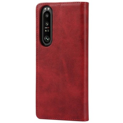 Sony Xperia 1 III „Split“ sērijas sarkans atvērams maciņš, maks | Vacins.lv