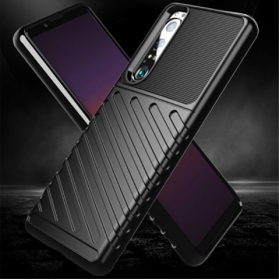 Sony Xperia 1 III „Twill“ cieta silikona (TPU) melns apvalks | vacins.lv