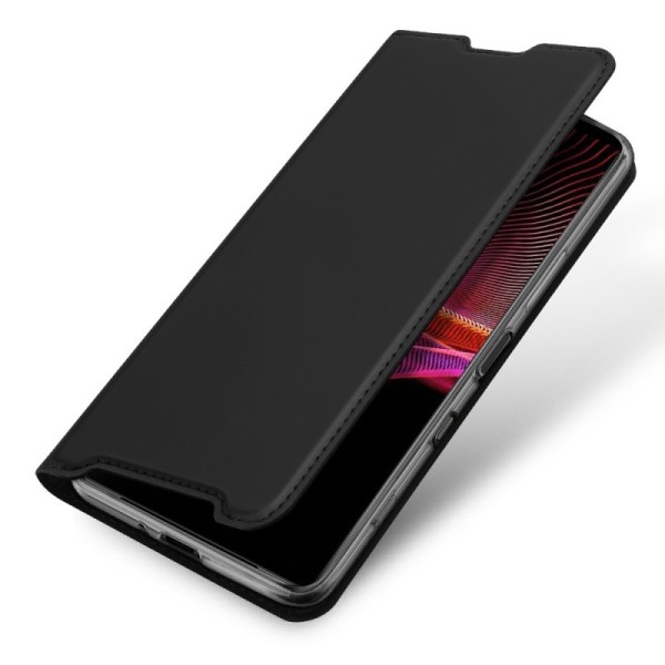 „Dux Ducis“ Skin atvērams maciņš - melns (Xperia 1 III)