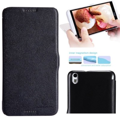 HTC Desire 816 „Nillkin“ Fresh atvēramais melns futrālis / Vacins.lv