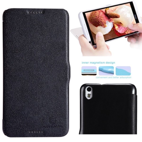 „Nillkin“ Fresh atvēramais futrālis - melns (Desire 816)