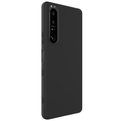 Sony Xperia 1 III „Imak“ cieta silikona (TPU) melns apvalks | vacins.lv