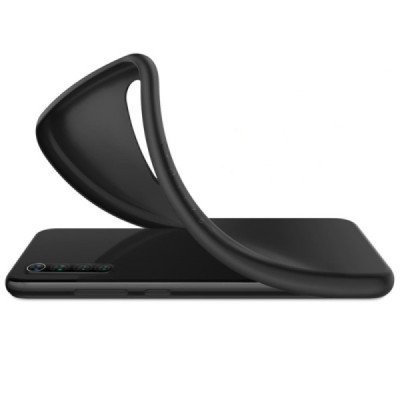 Sony Xperia 1 III „Imak“ cieta silikona (TPU) melns apvalks | vacins.lv