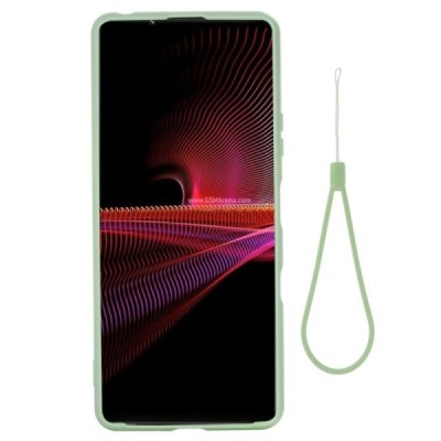 Sony Xperia 1 III Shell cieta silikona (TPU) zaļš apvalks | Vacins.lv