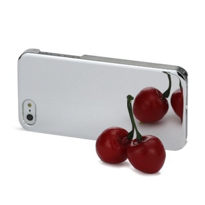 Veidrodinis sidabrinis Apple iPhone SE (5, 5s) dėklas (dėkliukas) / Priedai.lt