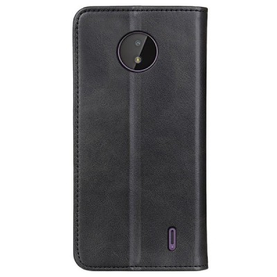 Nokia C10, C20 „Split“ sērijas melns atvērams maciņš, maks | Vacins.lv