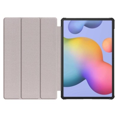 Samsung Galaxy Tab S7 FE 12.4", S7+ 12.4" (T976) atverčiamas bordo odinis dėklas - knygutė (sulankstomas) | Priedai.lt