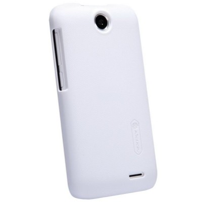 Nillkin Frosted Shield HTC Desire 310 plastikinis baltas dėklas - nugarėlė su ekrano plėvele / Priedai.lt