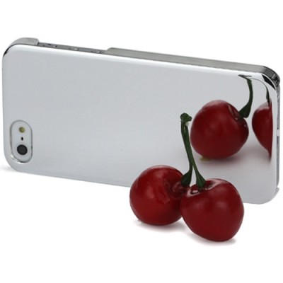 Veidrodinis sidabrinis Apple iPhone SE (5, 5s) dėklas (dėkliukas) / Priedai.lt