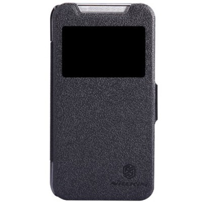 HTC Desire 310 „Nillkin“ Fresh atvēramais melns futrālis / Vacins.lv