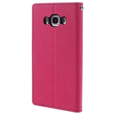 Samsung Galaxy J5 2016 (J510) Mercury rožinis atverčiamas dėklas - piniginė | Priedai.lt
