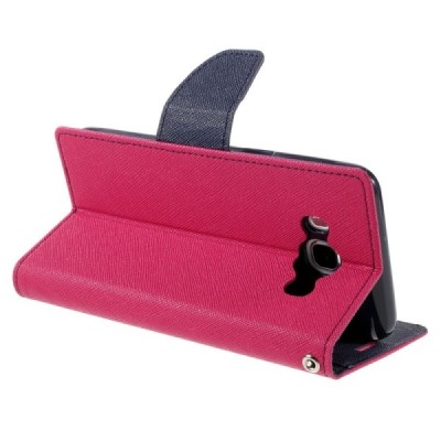 Samsung Galaxy J5 2016 (J510) Mercury rožinis atverčiamas dėklas - piniginė | Priedai.lt