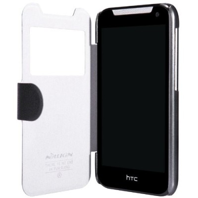 HTC Desire 310 „Nillkin“ Fresh atvēramais melns futrālis / Vacins.lv
