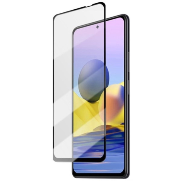 „Mocolo“ Tempered Glass ekrāna aizsargstikls 0.26 mm - melns (Redmi Note 10S / Redmi Note 10 4G / Poco M5s)
