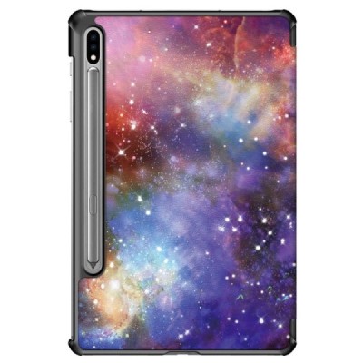 Samsung Galaxy Tab S7 FE 12.4", S7+ 12.4" (T976) „Cosmo“ atvēramais krāsains maciņš | Vacins.lv