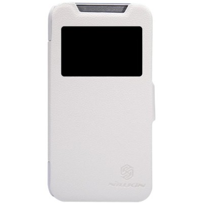 HTC Desire 310 „Nillkin“ Fresh atvēramais balts futrālis / Vacins.lv