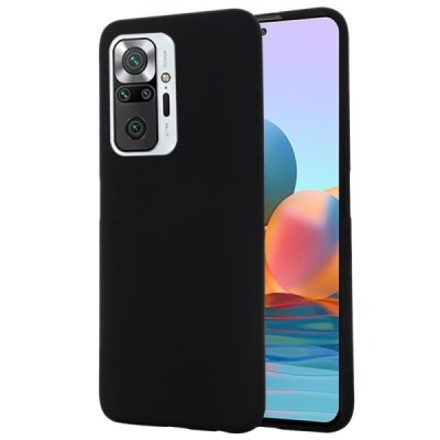 Xiaomi Redmi Note 10 Pro Shell kieto silikono TPU juodas dėklas - nugarėlė | Priedai.lt