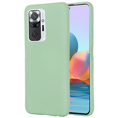Xiaomi Redmi Note 10 Pro Shell cieta silikona (TPU) zaļš apvalks | Vacins.lv