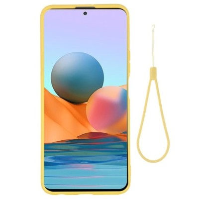 Xiaomi Redmi Note 10 Pro Shell cieta silikona (TPU) dzeltens apvalks | vacins.lv