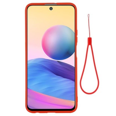 Xiaomi Poco M3 Pro (Redmi Note 10 5G) Shell cieta silikona (TPU) sarkans apvalks | vacins.lv