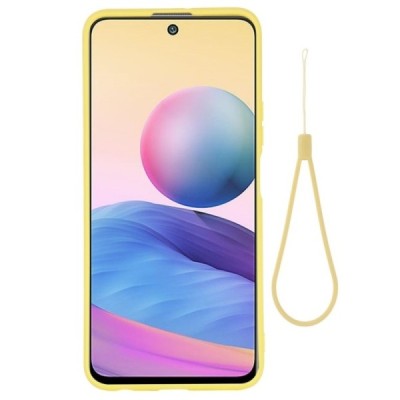 Xiaomi Poco M3 Pro (Redmi Note 10 5G) Shell cieta silikona (TPU) dzeltens apvalks | vacins.lv