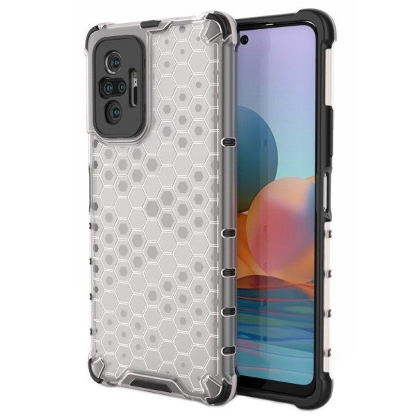 „Honeycomb“ sustiprintos apsaugos dėklas - skaidrus (Redmi Note 10 Pro)