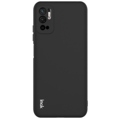Xiaomi Poco M3 Pro (Redmi Note 10 5G) „Imak“ cieta silikona (TPU) melns apvalks | vacins.lv