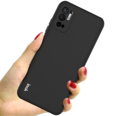 Xiaomi Poco M3 Pro (Redmi Note 10 5G) „Imak“ cieta silikona (TPU) melns apvalks | vacins.lv