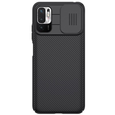Xiaomi Poco M3 Pro (Redmi Note 10 5G) „Nillkin“ CamShield melns apvalks | vacins.lv