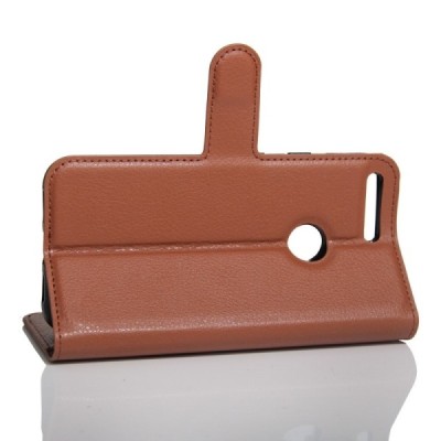 Google Pixel atvēramais ādas brūns Litchi maciņš (maks) | Vacins.lv