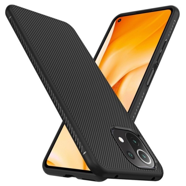 „Jazz“ cieta silikona (TPU) apvalks - melns (Mi 11 Lite / Mi 11 Lite NE)