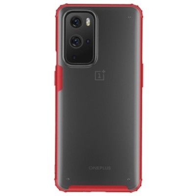 OnePlus 9 Pro „Armor“ matēts apmales sarkanā krāsā apvalks | Vacins.lv