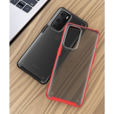 OnePlus 9 Pro „Armor“ matēts apmales sarkanā krāsā apvalks | Vacins.lv