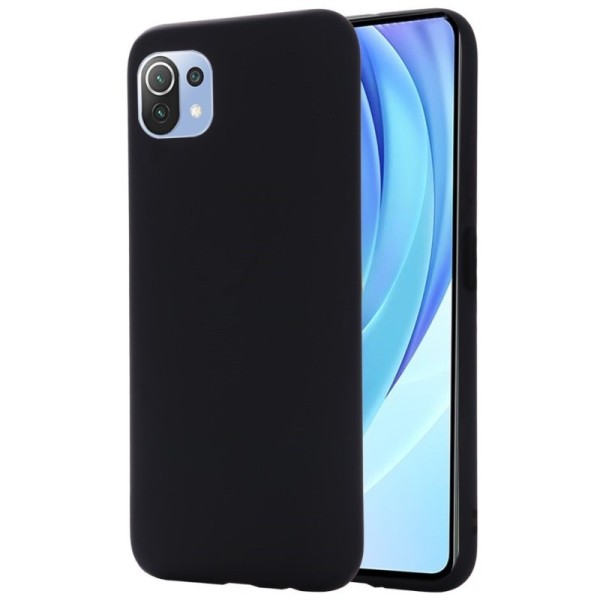 „Shell“ cieta silikona (TPU) apvalks - melns (Mi 11 Lite / Mi 11 Lite NE)