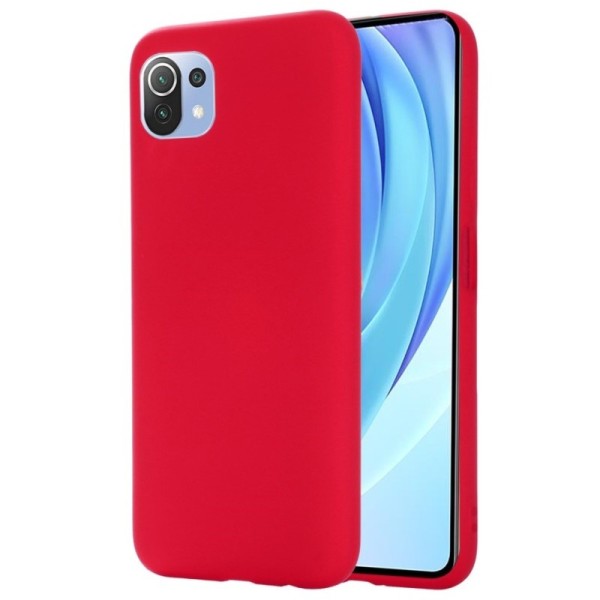 „Shell“ cieta silikona (TPU) apvalks - sarkans (Mi 11 Lite / Mi 11 Lite NE)