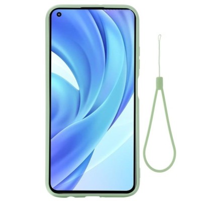 Xiaomi Mi 11 Lite Shell cieta silikona (TPU) zaļš apvalks | Vacins.lv