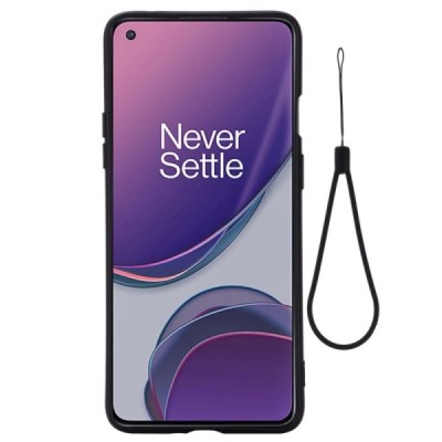 OnePlus 8T Shell cieta silikona (TPU) melns apvalks | vacins.lv