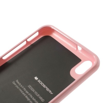 Mercury rožinis HTC Desire 816 kieto silikono (TPU) dėklas / Priedai.lt