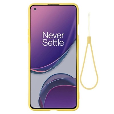 OnePlus 8T Shell cieta silikona (TPU) dzeltens apvalks | vacins.lv