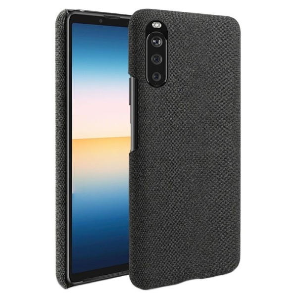 „Bi-Color“ Splicing ādas apvalks - melns (Xperia 10 III)